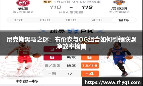 尼克斯黑马之谜：布伦森与OG组合如何引领联盟净效率榜首